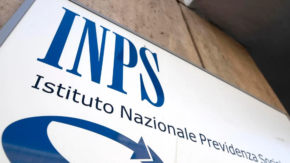 L'insegna all'ingresso di un ufficio INPS