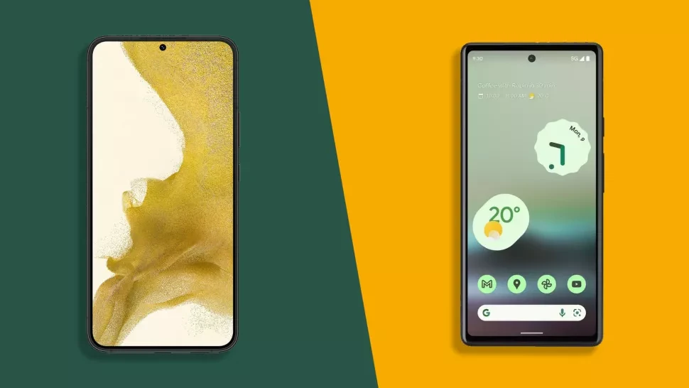 I due cellulari uno accanto all'altro