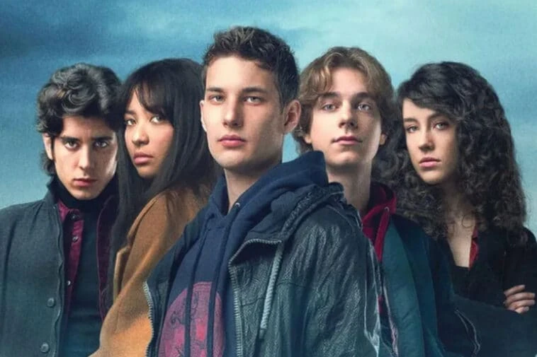 I cinque protagonisti in una delle locandine della serie tv